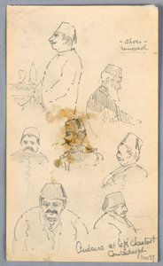 Publikum im Café in Konstantinopel von Arnold William Brunner