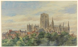 Ansicht der Kathedrale von Durham, 1883