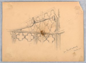 Studie eines Scharniers vom Dom von Orvieto von Arnold William Brunner