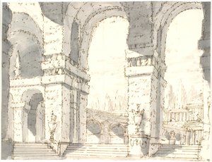 Palastanlage mit Arkaden von Aron Wallick