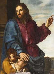 Christus segnet die Kinder Lasst die kleinen Kinder zu mir kommen, ca. 1629-1630 von Artemisia Gentileschi