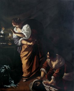 Judith und ihre Magd Abra mit dem Kopf des Holofernes, ca. 1647-1648 von Artemisia Gentileschi