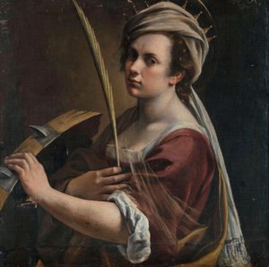 Selbstporträt als Heilige Katharina von Alexandria von Artemisia Gentileschi