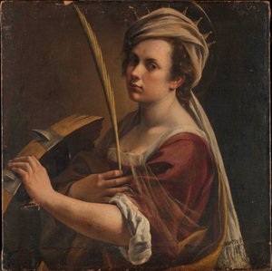 Selbstporträt als Heilige Katharina von Alexandria, ca. 1616 von Artemisia Gentileschi
