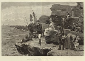 Fischen vor Filey Brigg, Yorkshire von Arthur (after) Hopkins