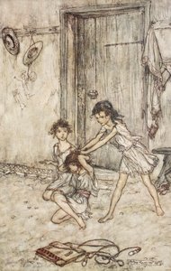 Sie war eine Füchsin, als sie zur Schule ging, Illustration aus 