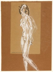 Stehender weiblicher Akt von Arthur B. Davies