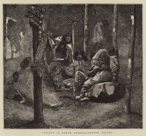 Indianer in Nordamerika, Pawnee-Frauen von Arthur Boyd Houghton