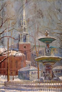 Park Street am Boston Commons, ca. 1910-20 von Arthur Clifton Goodwin