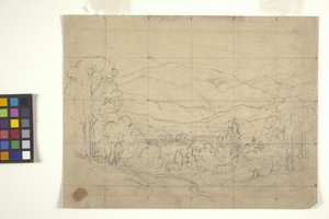 Studie für eine gebirgige Landschaft von Arthur Clifton Goodwin