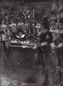 Strafford übergibt sein Schwert im Unterhaus von Arthur David (after) McCormick