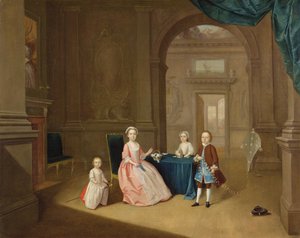 Porträt einer Gruppe von Kindern, um 1743 von Arthur Devis