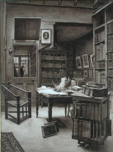 Das Innere einer Buchhandlung