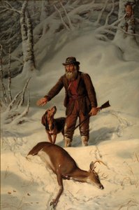 Captain Parker, auf der Jagd im Schnee, 1881 von Arthur Fitzwilliam Tait