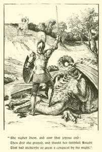 Der Rote Kreuzritter, Der letzte Kampf (Gravur)