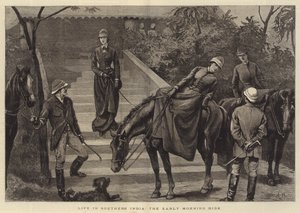 Leben in Südindien, der frühe Morgenausritt von Arthur Hopkins