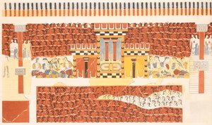 Rekonstruktion eines Freskos von Knossos