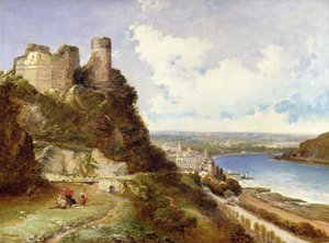 Burg Oberwesel und Schönburg am Rhein, Deutschland von Arthur Joseph Meadows