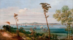 Dundee von Osten von Craighead, East Newport
