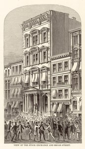 Ansicht der Börse und Broad Street von Arthur Lumley