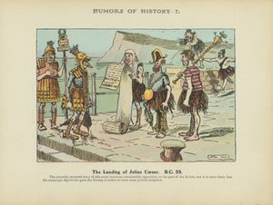 Die Landung von Julius Caesar. 55 v. Chr. von Arthur Moreland