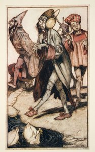 Ein Laputischer Gentleman beim Spaziergang, aus Gullivers Reisen von Jonathon Swift
