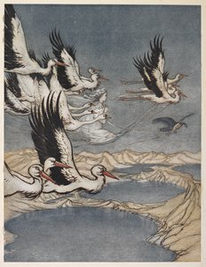 Eine Schar Vögel trägt die Tochter von Earl Mar am Vorabend ihrer Hochzeit davon