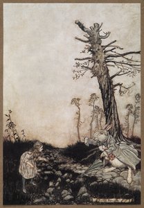 Alice und das weiße Kaninchen von Arthur Rackham