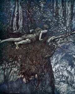 Und dort lernte ich, wie die Liebe ist, 1924 von Arthur Rackham