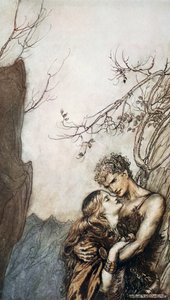 Brunnhilde wirft sich in Siegfrieds Arme, 1924