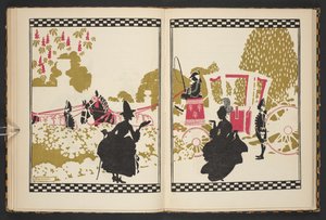 Aschenputtel geht zum Ball, Illustration aus Aschenputtel, nacherzählt von C.S. Evans und illustriert von Arthur Rackham von Arthur Rackham