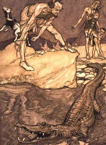 Krokodil von Arthur Rackham