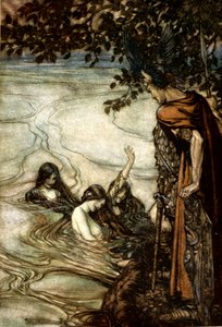 Illustration aus Siegfried und der Götterdämmerung von Arthur Rackham