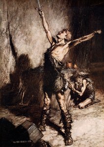 Nothung! Nothung! Eroberungsschwert! von Arthur Rackham