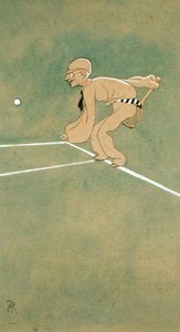 Samstagsspiel auf der Grundlinie von Arthur Rackham