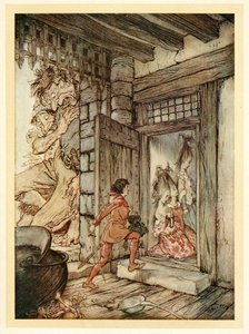 Die Schlüssel der Burg nehmen, Jack öffnete alle Türen, aus Englische Märchen, veröffentlicht 1922