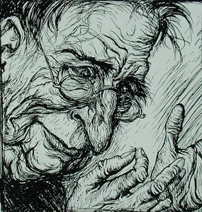Der Floh und der Mann, Illustration aus 