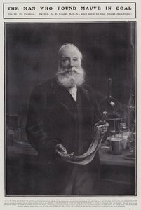 William Henry Perkin, englischer Chemiker, der den ersten synthetischen organischen Farbstoff Mauvein entdeckte von Arthur Stockdale Cope