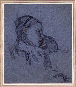 Porträt eines sitzenden Mädchens, um 1870