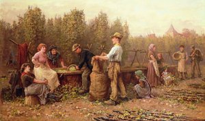Hopfenpflücker, spätes 19. oder frühes 20. Jahrhundert von Arthur Verey