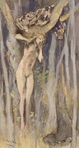 Hamadryade - Geist eines Baumes, ca. 1890 von Arthur Wardle