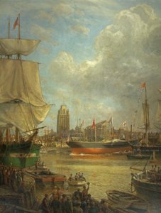 Der Stapellauf der Great Western im Jahr 1837