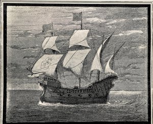 Spanische Galeone aus dem 16. Jahrhundert. Spanien. Aragon. Zaragoza. Allgemeine Militärakademie von Artist Unknown