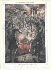 Zerstörung der Mariahilfer Linie durch den Wiener Pöbel