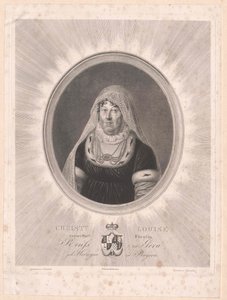 Herzogin von Bayern Louise (Druck) von Artist Unknown