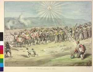 Huldigung an Kaiser Franz I durch die Tiroler