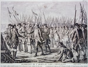 Lord Cornwallis Kapitulation der britischen Armee in Yorktown