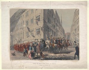 Umzug des Barons Jellacic Ban von Kroatien