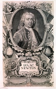 Porträt von Sir Isaac Newton, englischer Physiker und Mathematiker von Artist Unknown