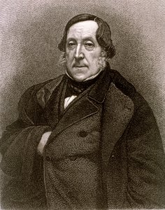 Porträt von Gioachino Antonio Rossini (Radierung)